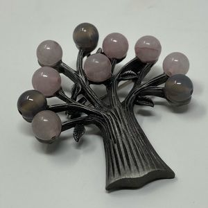 Amethyst Tree of Life Brooch